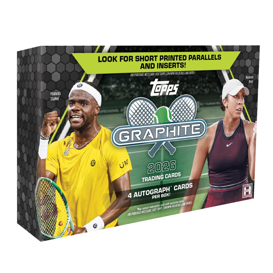 Amazon.com: 2026 Topps Graphite Tennis - Hobby Box - 4 Autographs